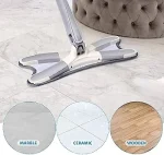 X-Type Flat Floor Mop– 360° Rotating Microfiber Mop - Image 6